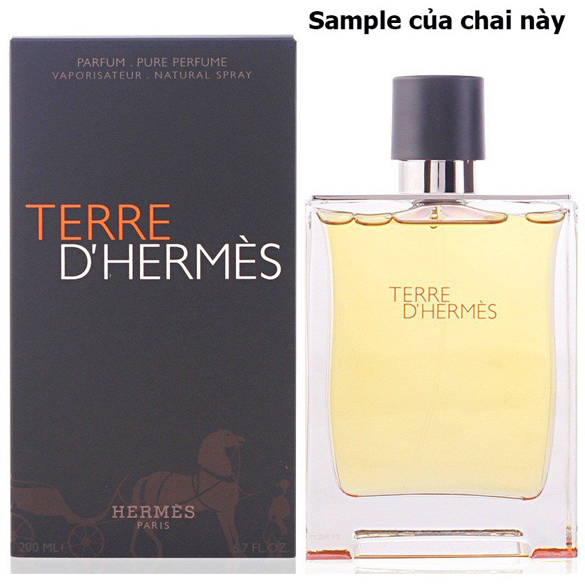 Vial nc hoa chnh hng Hermes Terre DHermes Parfum