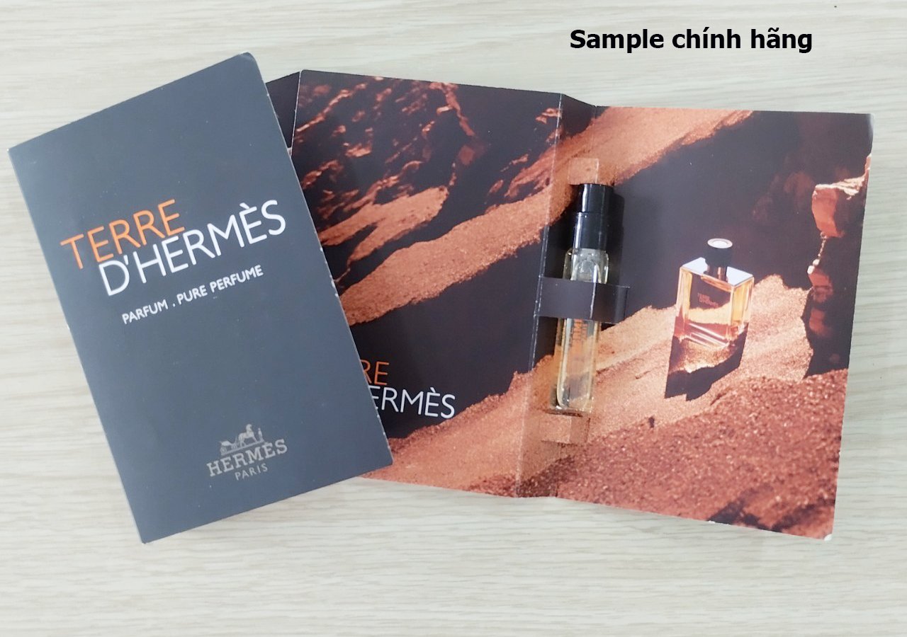 Vial nc hoa chnh hng Hermes Terre DHermes Parfum