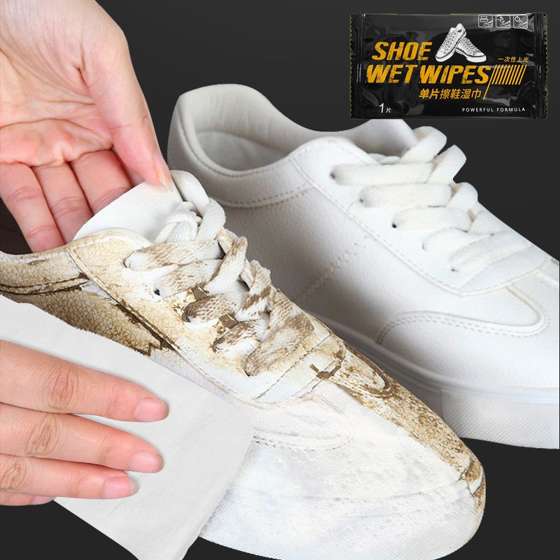  Set 10 Khn giy t lau giy siu sch a nng Shoe Wet Wipes
