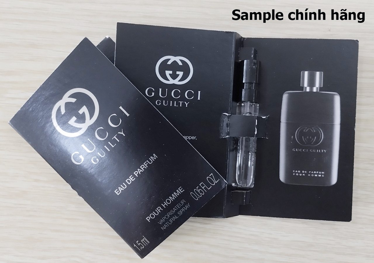 Vial nc hoa chnh hng Gucci Guilty Pour Homme EDP