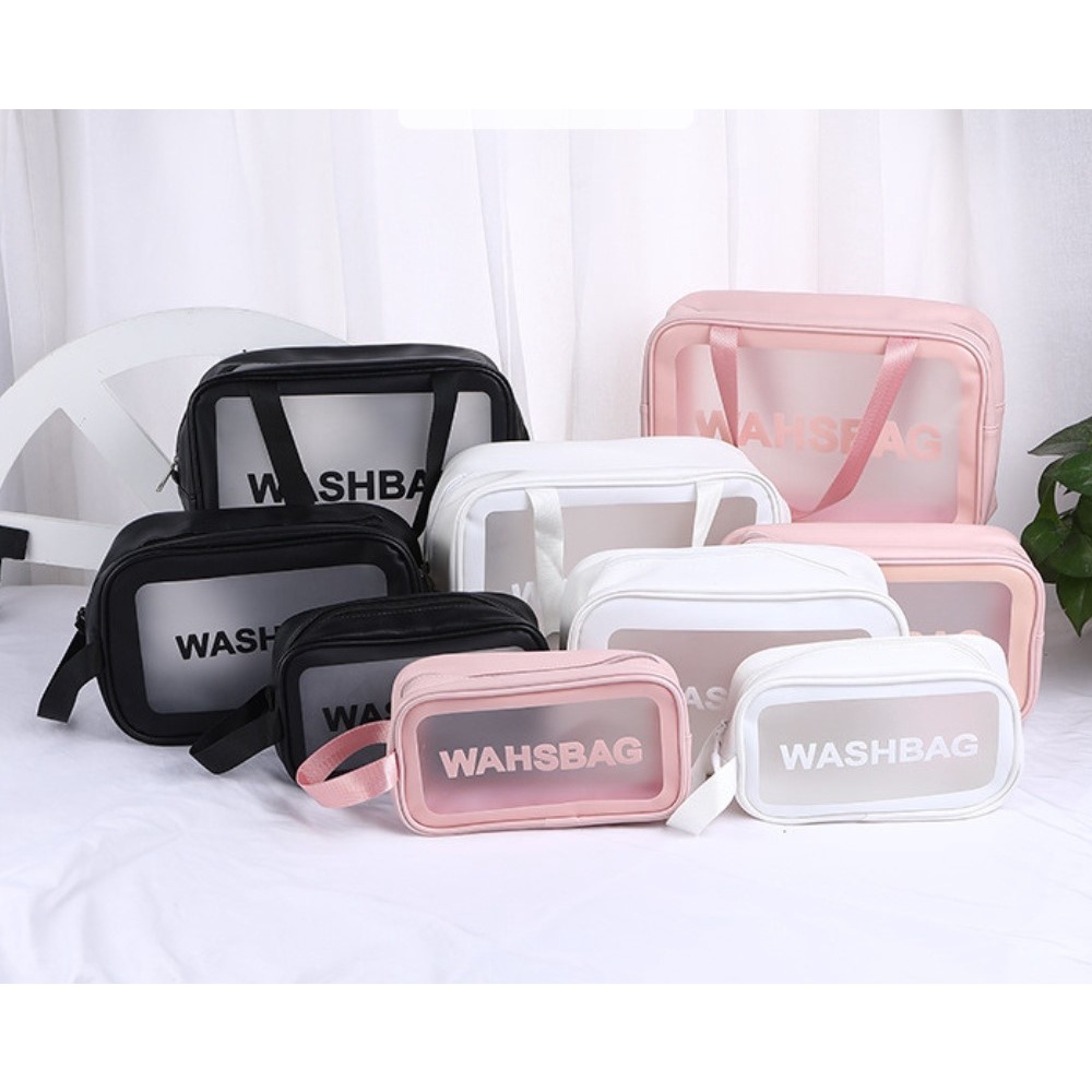 Ti ng m phm  trang im du lch Washbag trong sut chng nc