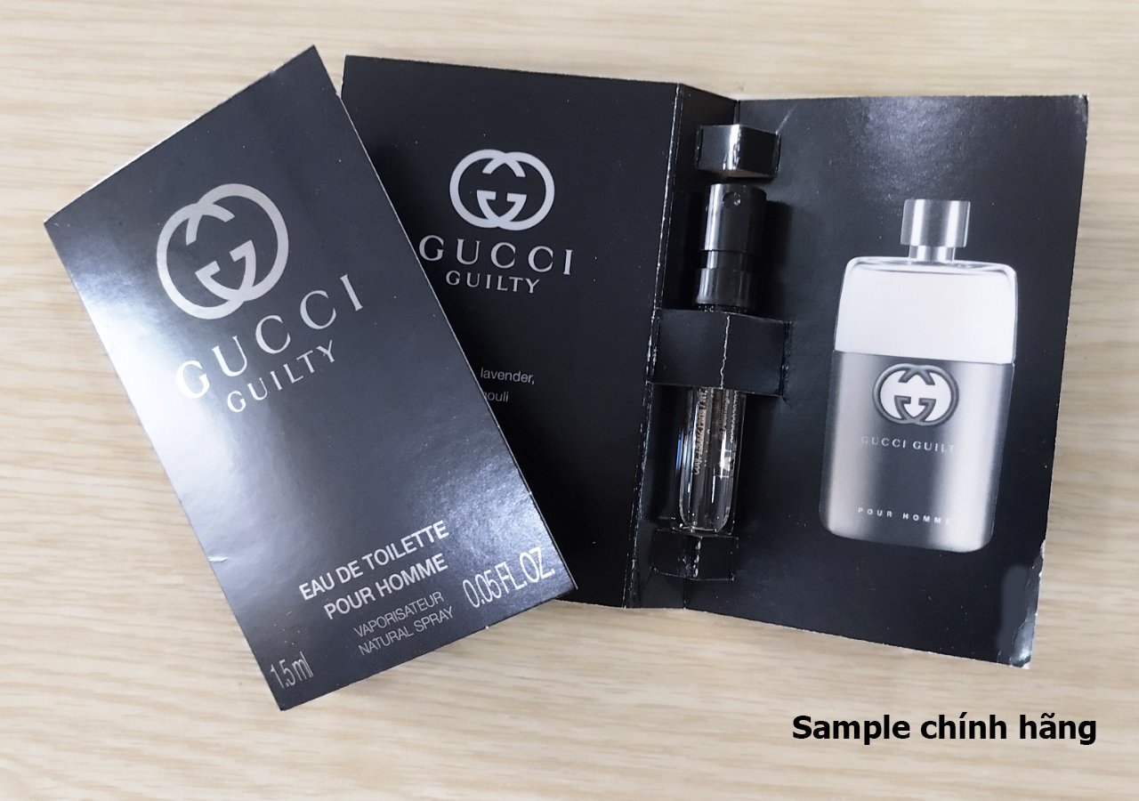 Vial nc hoa chnh hng Gucci Guilty Pour Homme EDT