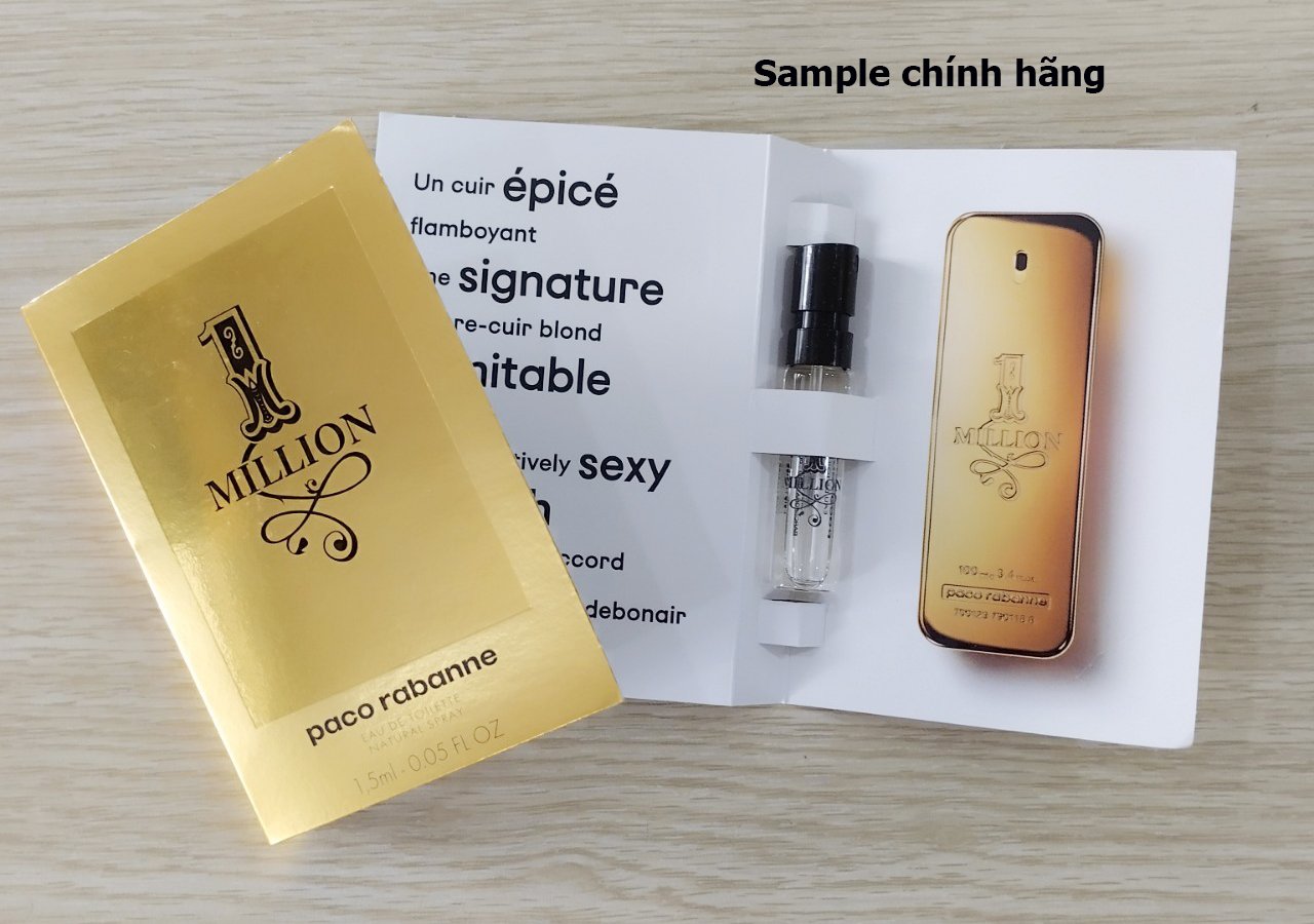 Vial nc hoa chnh hng Paco Rabanne 1 Million EDT