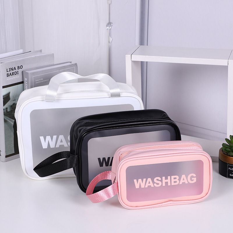 Ti ng m phm  trang im du lch Washbag trong sut chng nc