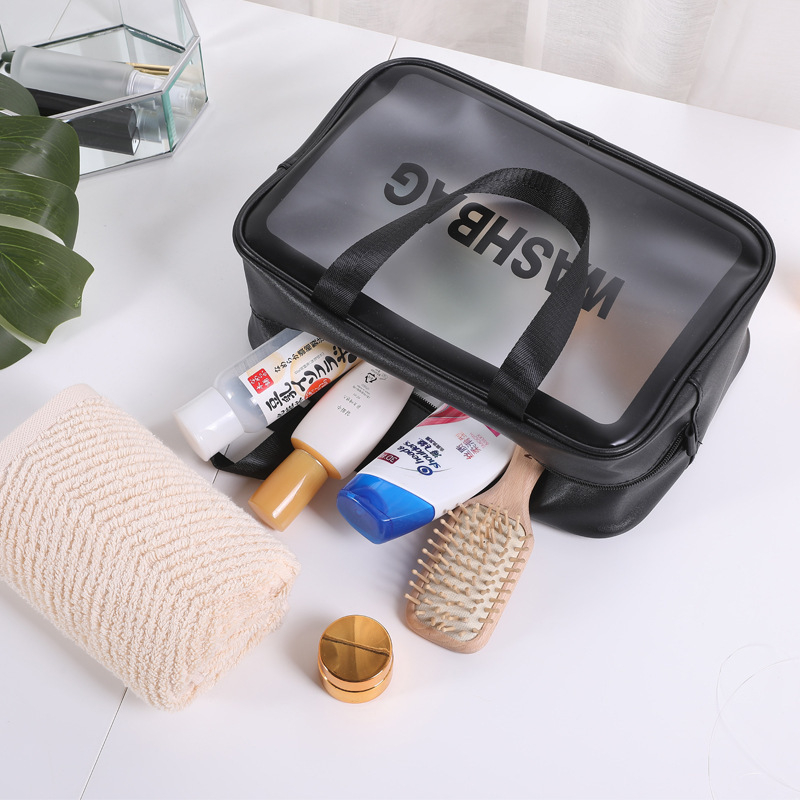 Ti ng m phm  trang im du lch Washbag trong sut chng nc