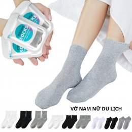Tất vớ nam nữ cao cấp vải co giãn bốn chiều thấm hút mồ hôi phong cách đơn giản hiện đại
