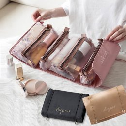 Túi đựng mỹ phẩm cuộn tròn 4 trong 1 có thể tháo rời tiện lợi