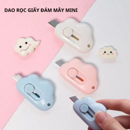 Dao rọc giấy đám mây mini mở hàng cắt giấy nhỏ gọn bỏ túi tiện lợi