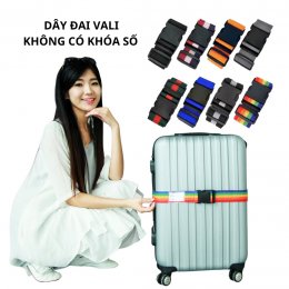 Dây đai vali khóa không số an toàn, dây vải buộc vali chống trộm cao cấp 3 trong 1