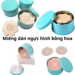 [Hộp nguyên] Miếng dán ngực, dán ti, nhũ hoa bằng giấy và silicon tái sử dụng nhiều lần