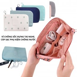 Túi chống sốc đựng tai nghe cáp sạc phụ kiện điện thoại đồ dùng cá nhân chống nước du lịch