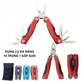 Bộ kìm sửa chữa gấp gọn đa năng 10 trong 1 kèm túi đựng nhỏ gọn tiện lợi