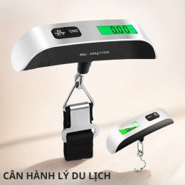 Cân hành lý K8 cầm tay mini, cân kỹ thuật số điện tử treo cân vali hành lý du lịch