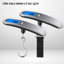Cân hành lý mini cầm tay, cân treo kỹ thuật số điện tử cân vali hành lý du lịch