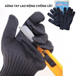 Găng tay lao động chống cắt, găng tay bảo hộ lao động chống mài mòn bảo vệ tay