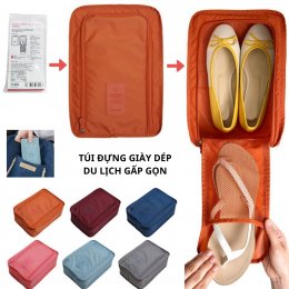 [Gấp gọn] Túi đựng giày dép du lịch chống thấm nước có thế xếp lại tiện lợi