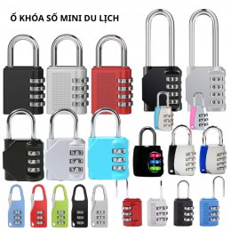 Ổ khóa số mini, khóa vali du lịch chống trộm