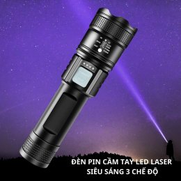 [CÓ ZOOM] Đèn pin cầm tay 3 chế độ, Đèn Pin Led siêu sáng cắm trại dã ngoại